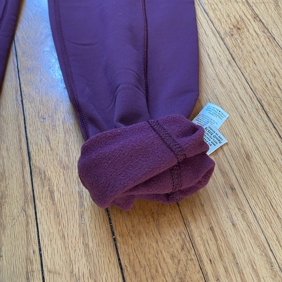 LL Bean PrimaLoft ThermaStretch Fleece Pocket Tights, Mid-Rise TALL - Picture 8 of 10